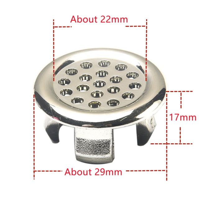 Bath Sink Round Ring Overflow Spare Cover 3 Styles Plastic Silver Plated Tidy Trim Bathroom Ceramic Basin ceramic pots overflow
