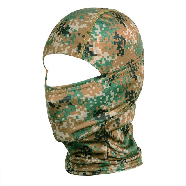Multicam camuflaje pasamontañas cara completa bufanda máscara senderismo ciclismo caza ejército bicicleta militar cabeza cubierta táctica Airsoft Cap hombres
