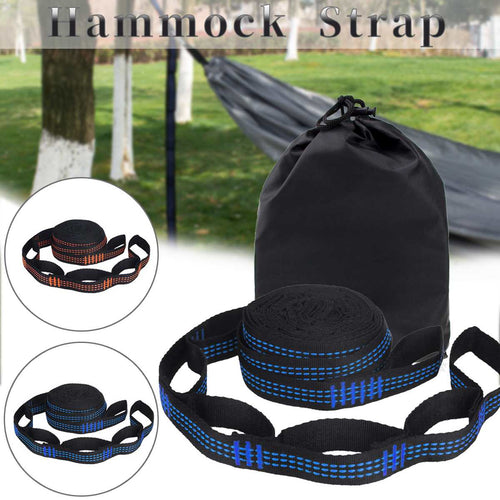 2pcs Hammock Strap 200cm Tree Hanging Spare Part Outdoor Aerial Yoga 600KG Load Portable Outdoor Camping Hammock