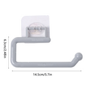 Colgador de pañuelos, soporte de rollo de papel de plástico, estante organizador de almacenamiento de toallas montado en la pared, estante para cocina y baño