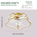 LED Ceiling Fan Lamp Modern Minimalist Ceiling Lamp Dining Room Bedroom Living Room Lamp Round Fan Light