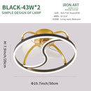 LED Ceiling Fan Lamp Modern Minimalist Ceiling Lamp Dining Room Bedroom Living Room Lamp Round Fan Light