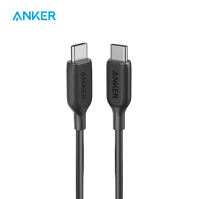 Cable USB C a USB C, cable de carga rápida Anker Powerline III USB-C a USB-C (3 pies)
