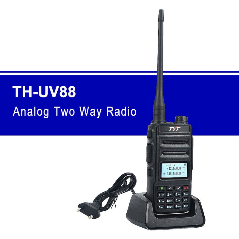 TH-UV88 Talkie Walkie tyt de doble banda VOX Scrambler FM radio 136-174MHz y 400-480MHz UHF/VHF radio portátil de dos vías