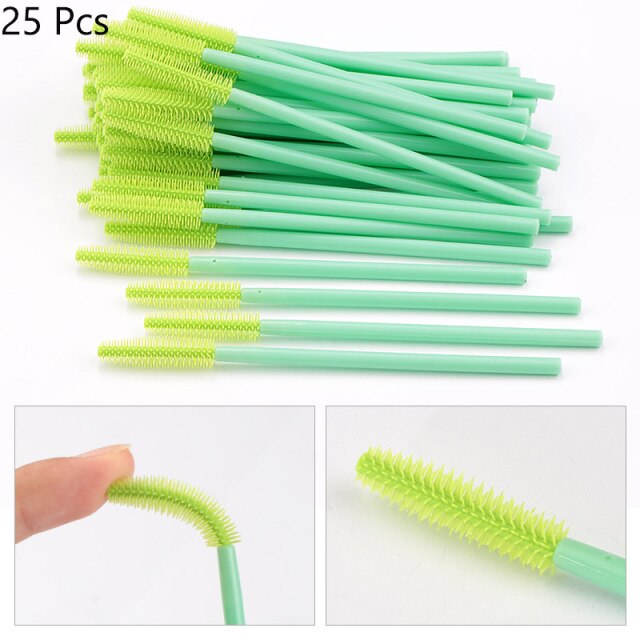 Disposable Silicone Gel Eyelash Brush Comb Mascara Wands Eye Lashes Extension Tool Professional Beauty Makeup Tool For Women