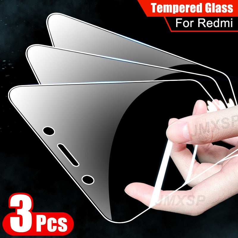 3Pcs Tempered Glass For Xiaomi Redmi 5 Plus 5A 4X 4A 6 Pro 6A S2 Go Protective Glass on Redmi Note 5 4X 4 6 5A K30 Pro K20 Glass
