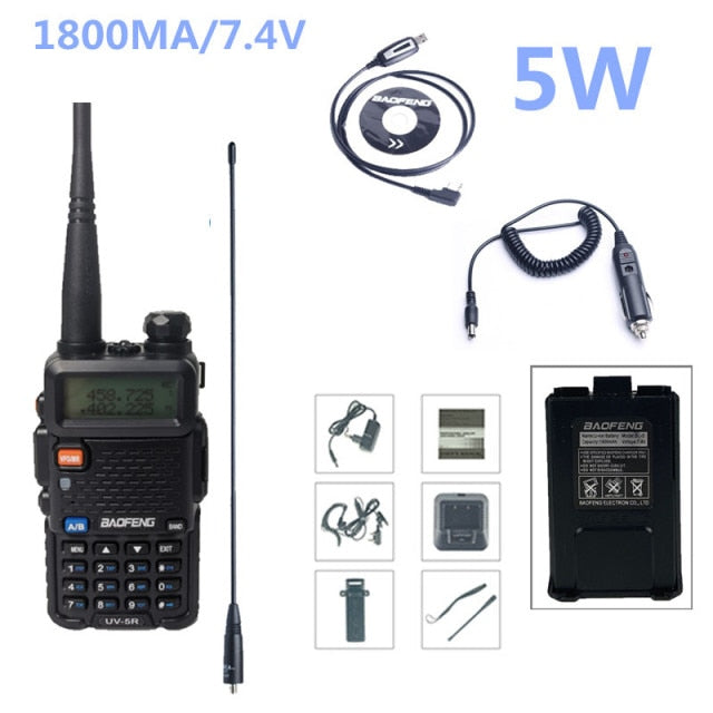 Baofeng Uv 5R Walkie Talkie 10Km Real 8W Two-Way Radio UV-5R Draagbare Ham Radio UV5R Walkie-Talkie Fm Transceiver Amateur Radio