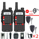 2Pcs Baofeng UV10R Walkie Talkie 10W  VHF UHF Dual Band Two Way CB Ham Radio UV 10R Portable USB Charging Radio Transceiver UV5R