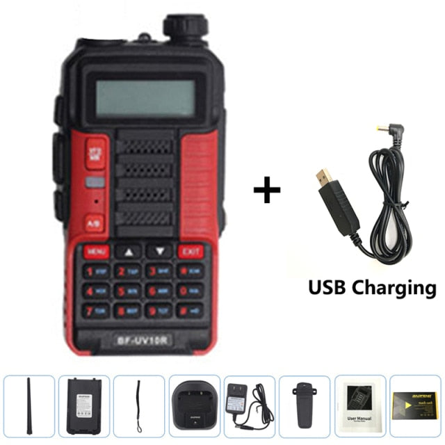 Baofeng UV-10R Walkie Talkie 5800 mAh VHF UHF Dual Band Zwei-Wege-CB-Amateurfunk UV10R Tragbarer USB-Ladefunk-Transceiver