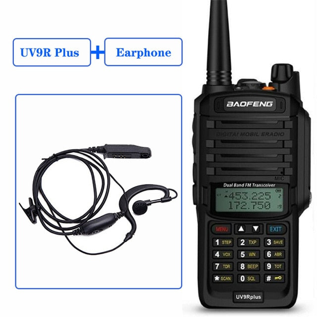 Baofeng UV 9R Plus IP67 impermeable de doble banda de mano Walkie Talkie UV-9R CB estación de Radio portátil Ham Radio bidireccional