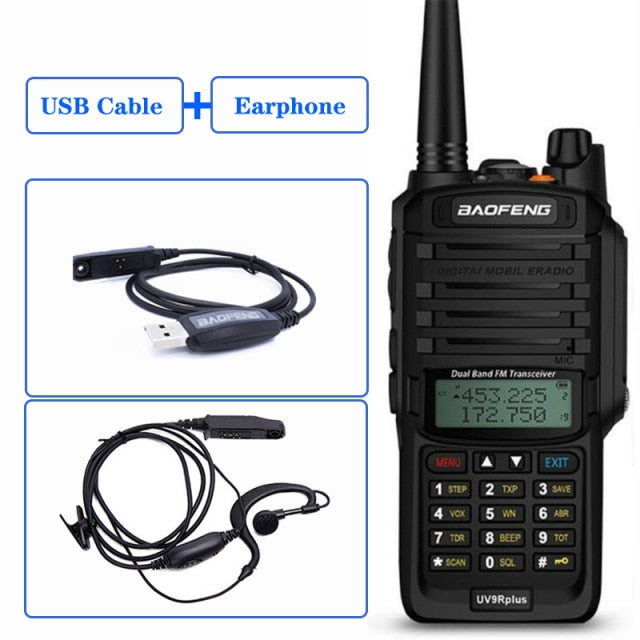 Baofeng UV 9R Plus IP67 Waterproof  Dual Band Handheld Walkie Talkie UV-9R CB Radio Station Portable Ham Two Way Radio