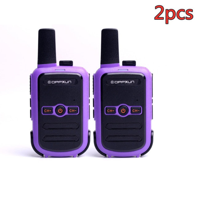 2pcs OPPXUN C51 MINI Walkie Talkie Portable Ham Radio Station Telsiz Headset Transceiver Children Long Range cb  Telefon CD