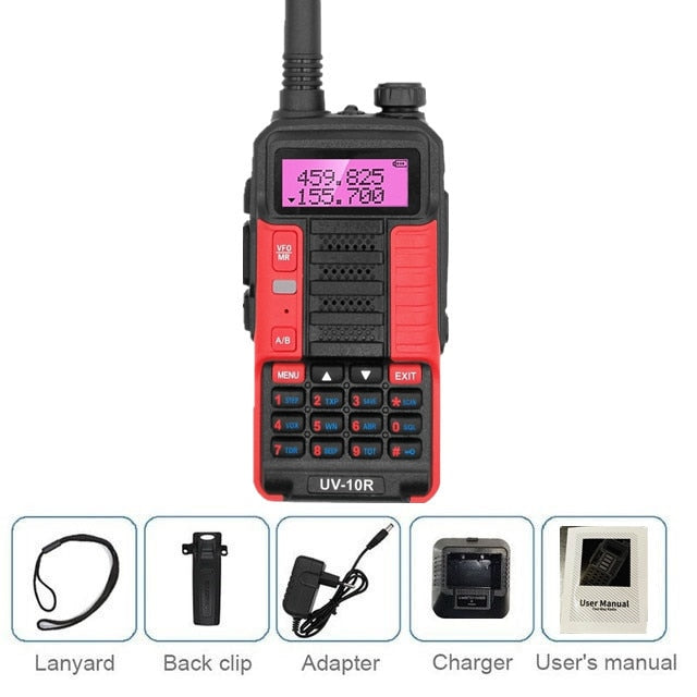 2021 Baofeng UV-10R 10W Walkie Talkie VHF UHF Ham Radio Station Updated UV-5R Portable Transceiver Radio Amateur Long Standby
