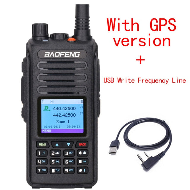 BaoFeng DM-1702 DMR Digital Anolog Dual Mode Walkie Taklie VHF UHF GPS Portable Two Way Radio DM-1701 Repeater Ham Radio