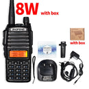 High Power 8W Baofeng UV-82 Walkie Talkie UV82 Dual Band VHF/UHF FM Transceiver 10KM Long Range Hunting Two Way Ham CB Radio