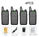 1/2/3/4/5/6PCS Mini Walkie Talkies WLN KD-C1 CB Radio Station UHF 430-440 KDC1 Ham Radio Transceiver Amateur Clear Voice Signal