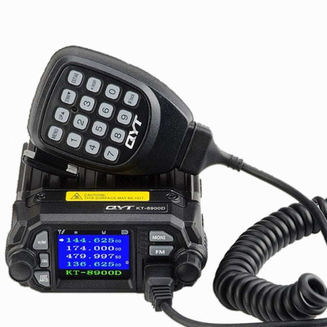 QYT KT-8900D Mobile Transceiver Dual Band Quad Standby VHF/UHF 136-174/400-480MHz Mini Car Radio Amateur (HAM)