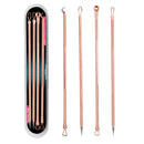 4pcs/set Blackhead Comedone Pimple Belmish Acne Remover Needles Facial Pore Cleaner Extractor Face Skin Care Tools