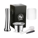 Cápsula de café de acero inoxidable ICafilas SVIP para Nespresso reutilizable Inox recargable Crema Espress cápsulas de filtro reutilizables