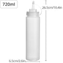 Konco Condiment Squeeze Bottles,For Ketchup Mustard Mayo Hot Sauces Olive Oil Bottles Kitchen Gadget