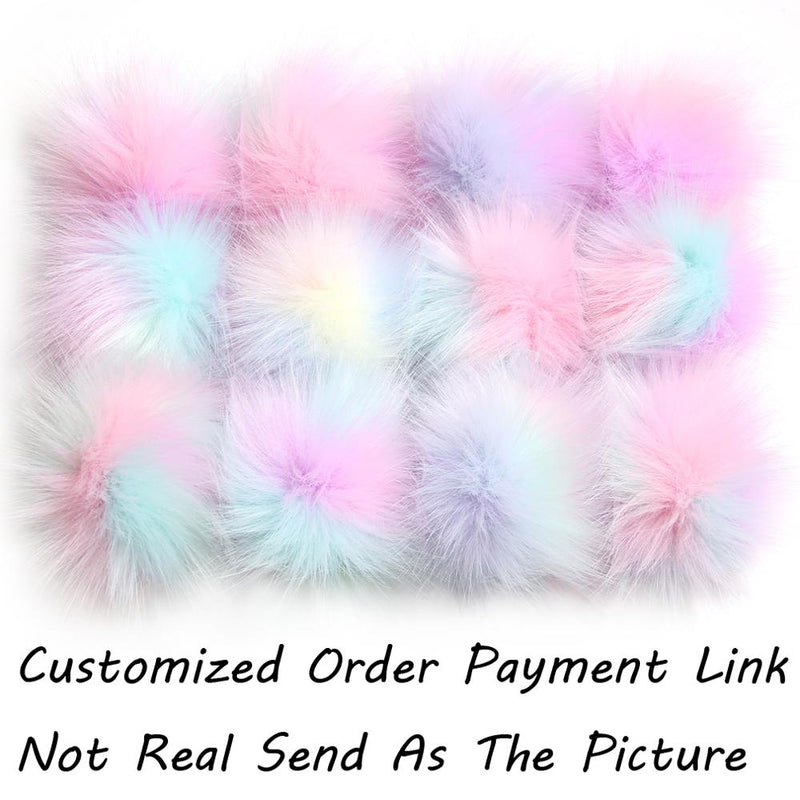 Furling  Wholesale order payment Faux Fur Pom Poms Colourful Imitatation Balls Accessories