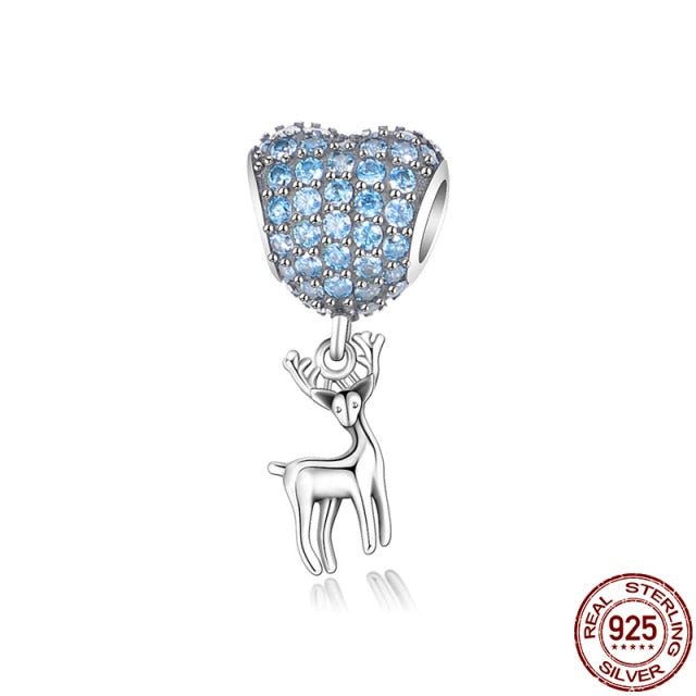Gran oferta, 100% Plata de Ley 925 auténtica, abalorio de globo Ariel compatible con pulsera Pandora Original, fabricación de joyería DIY de moda para mujer