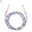 Bohemian Colored Mask Strap Beaded Glasses Chains Women Face Mask Lanyard Anti Slip Women&