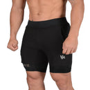 Nuevos pantalones cortos para correr de verano para hombres, gimnasio, fitness, culturismo, entrenamiento, pantalones cortos de secado rápido, para correr, deportes, pantalones cortos 2 en 1