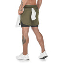 Nuevos pantalones cortos para correr de verano para hombres, gimnasio, fitness, culturismo, entrenamiento, pantalones cortos de secado rápido, para correr, deportes, pantalones cortos 2 en 1