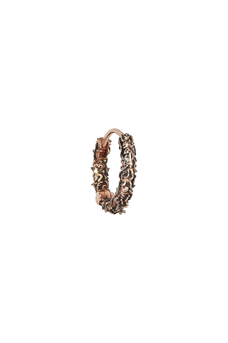 Pink Gold Textured Earrings (Single Piece Price) For Women Extraordinary Earrings Jewelry