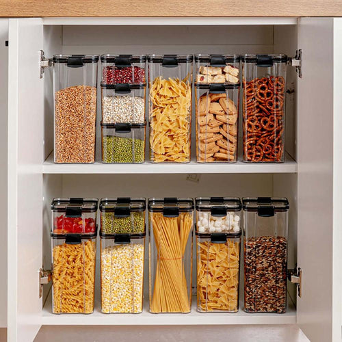 700/1300/1800 ML Frischhaltedose Kunststoff Küche Kühlschrank Nudel Box Mehrkorn Vorratsbehälter Transparent Versiegelte Dosen