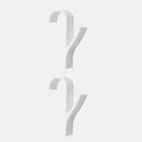 Percha de alta calidad para calentador de toallas, riel para radiador, percha para ropa, soporte de gancho de baño, Percha, colgador de bufanda plegable, blanco, 6 uds.