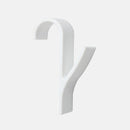 Percha de alta calidad para calentador de toallas, riel para radiador, percha para ropa, soporte de gancho de baño, Percha, colgador de bufanda plegable, blanco, 6 uds.