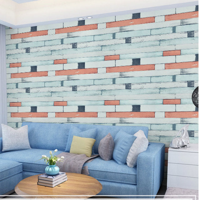 Adhesivo impermeable para pared de 10M para sala de estar, cocina, baño, decoración del hogar, vinilo extraíble, papel tapiz autoadhesivo de piedra de ladrillo de PVC