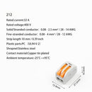 30/50/100pcs Universal Cable wire Connectors 222 TYPE Fast Home Compact wire Connection push in Wiring Terminal Block 2-8 Pin