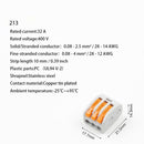30/50/100pcs Universal Cable wire Connectors 222 TYPE Fast Home Compact wire Connection push in Wiring Terminal Block 2-8 Pin