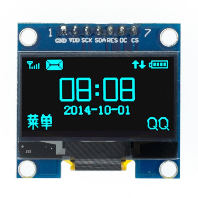RoHS 1.3 inch OLED module white/blue  SPI/IIC I2C Communicate color 128X64 1.3 inch OLED LCD LED Display Module 1.3" OLED module