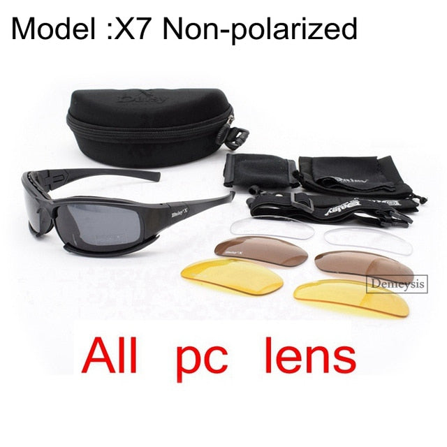 Daisy Tactical Polarized Glasses Military Goggles Army Sunglasses with 4 Lens Original Box Men Shooting Eyewear Gafas