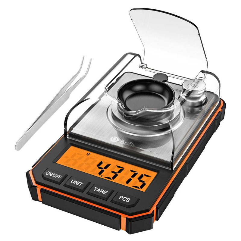Báscula Digital electrónica de 0.001g, Mini báscula portátil, báscula de bolsillo profesional precisa, miligramo, 50g, pinzas de pesas de calibración