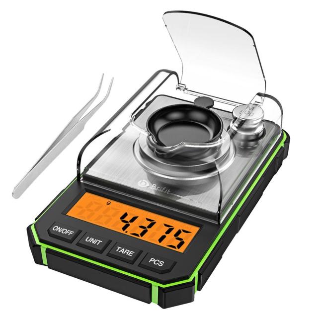 0.001g Electronic Digital Scale Portable Mini Scale Precise Professional Pocket Scale Milligram 50g Calibration Weights Tweezer