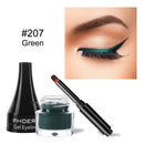 Delineador de ojos mate duradero verde Gel delineador de ojos de goma Natural no se desvanece fácil de usar delineador de ojos impermeable herramientas de maquillaje lápiz de ojos TSL