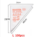 100 PCS Disposable Pastry Bag S/M/L Size Confectionery Bags For Cake Fondant Decorating Kitchen Baking Piping Bag Tools