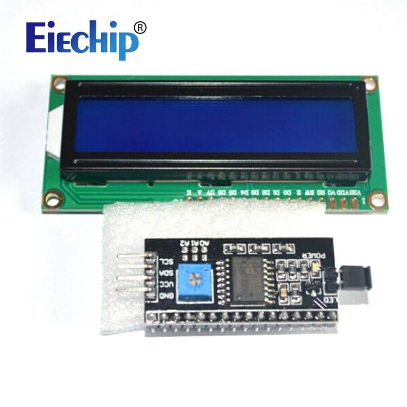 Pantalla LCD LCD1602 módulo pantalla azul 1602 i2c módulo de pantalla LCD HD44780 16x2 IIC carácter 1602 5V para arduino pantalla lcd