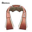 U Shape Electrical Shiatsu Body Shoulder Neck Massager Back Infrared 4D Kneading Massage Shawl Car Home Best Gift HealthCare