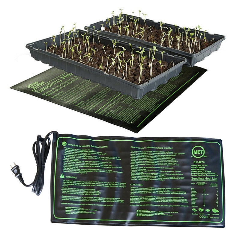 Sämling Heizmatte 50x25cm Wasserdicht Pflanzensamen Keimung Vermehrung Klon Starter Pad 110V/220V Gartenbedarf 1 Stck