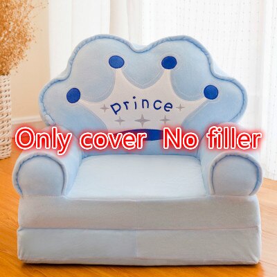 Nur Bezug KEINE Füllung Cartoon Crown Seat Puff Skin Cover für Kleinkind Kinder Sofa Folding Baby Kids Beste Geschenke