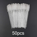 Disposable Eyelash Brush 25/50 Pcs Crystal Eye Brush Diamond Handle Mini Mascara Wands Brush Eyelash Extension Makeup Brush Set