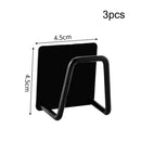 Organizador de almacenamiento, soporte para esponjas, suministros de cocina autoadhesivos, antideslizante, multiusos, accesorios para fregadero de acero inoxidable 304