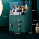 Caja de almacenamiento de cosméticos de gran capacidad a la moda, impermeable, a prueba de polvo, para baño, organizador de maquillaje de belleza, cajón de almacenamiento para el cuidado de la piel