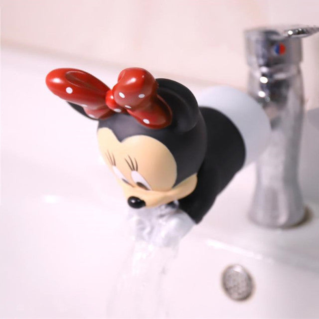 Extensor de grifo de agua para niños de Disney, herramienta de extensión de grifo de silicona para ahorro de agua, ayuda a los niños a lavarse las manos, extensor de grifo de agua